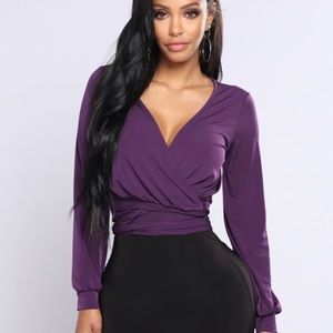 Wrap me in your arms, eggplant 🍆, Fashionnova top